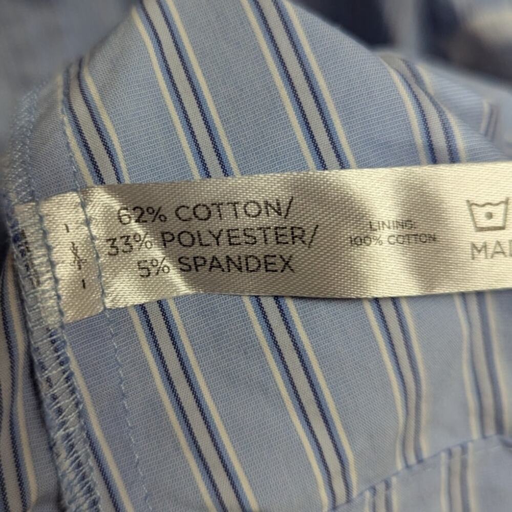 Tuckernuck Corinne Blue Stripe Floral Sleeve Mini Shirt Dress NWT Small - Picture 6 of 6